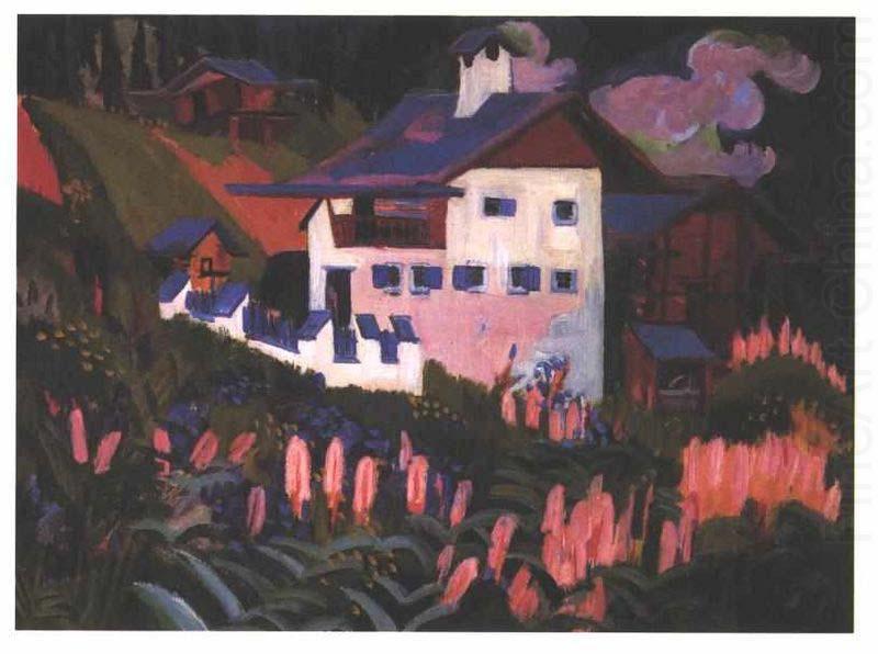 Ernst Ludwig Kirchner House in the meadows china oil painting image